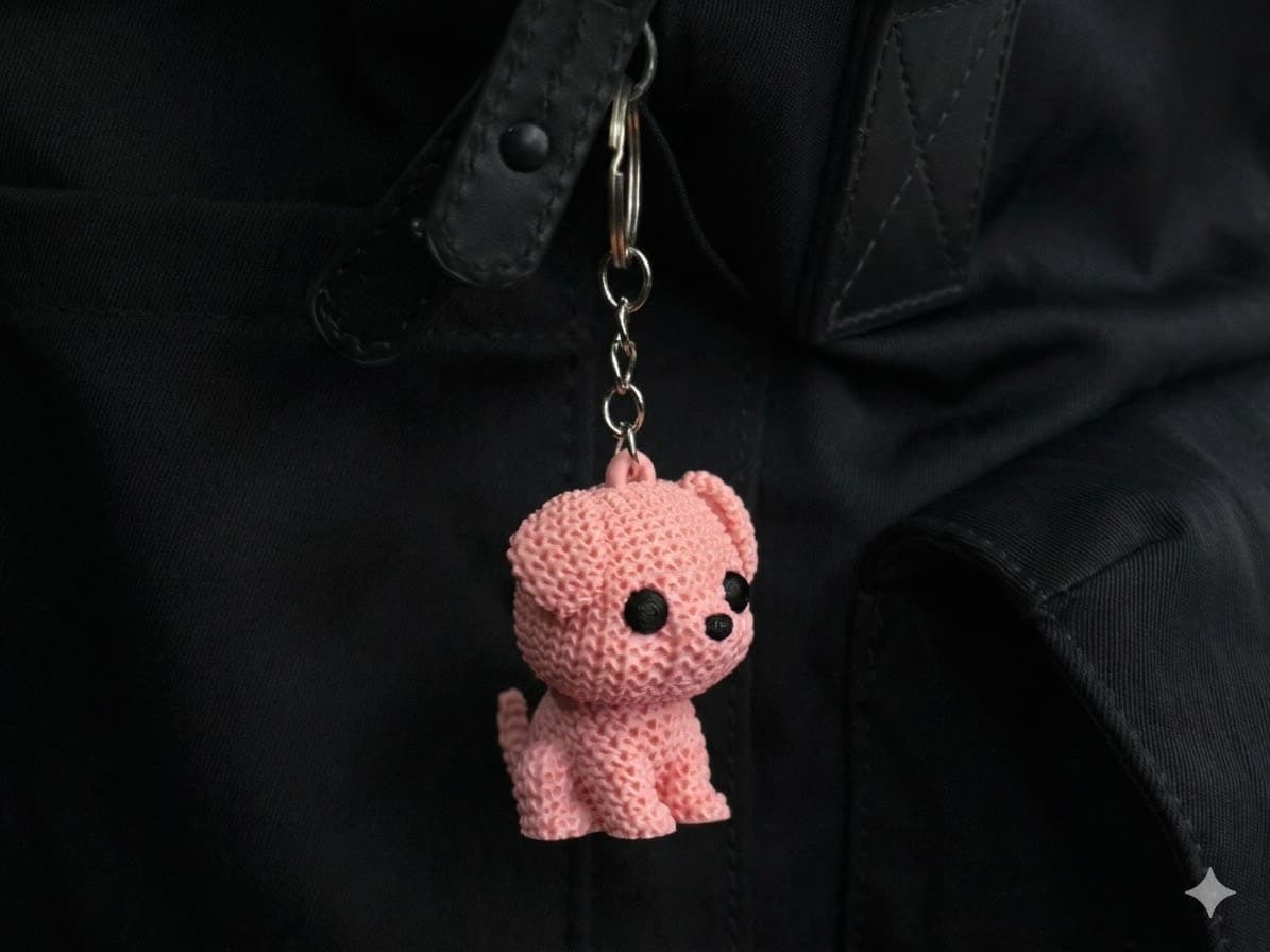 Yarn Pup Keychain - 6