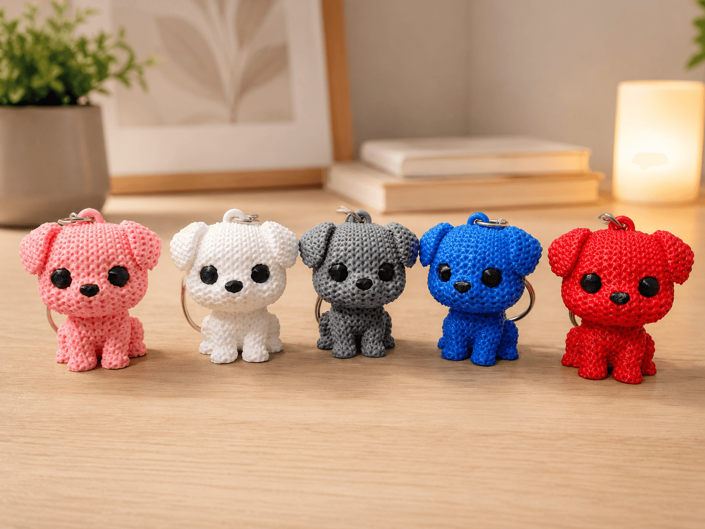 Yarn Pup Keychain
