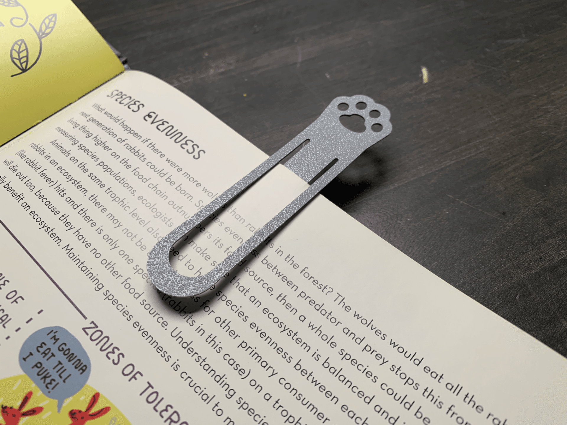 Cat Paw Bookmark - 2
