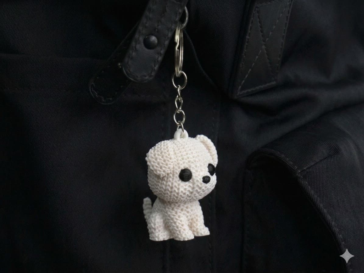 Yarn Pup Keychain - 5