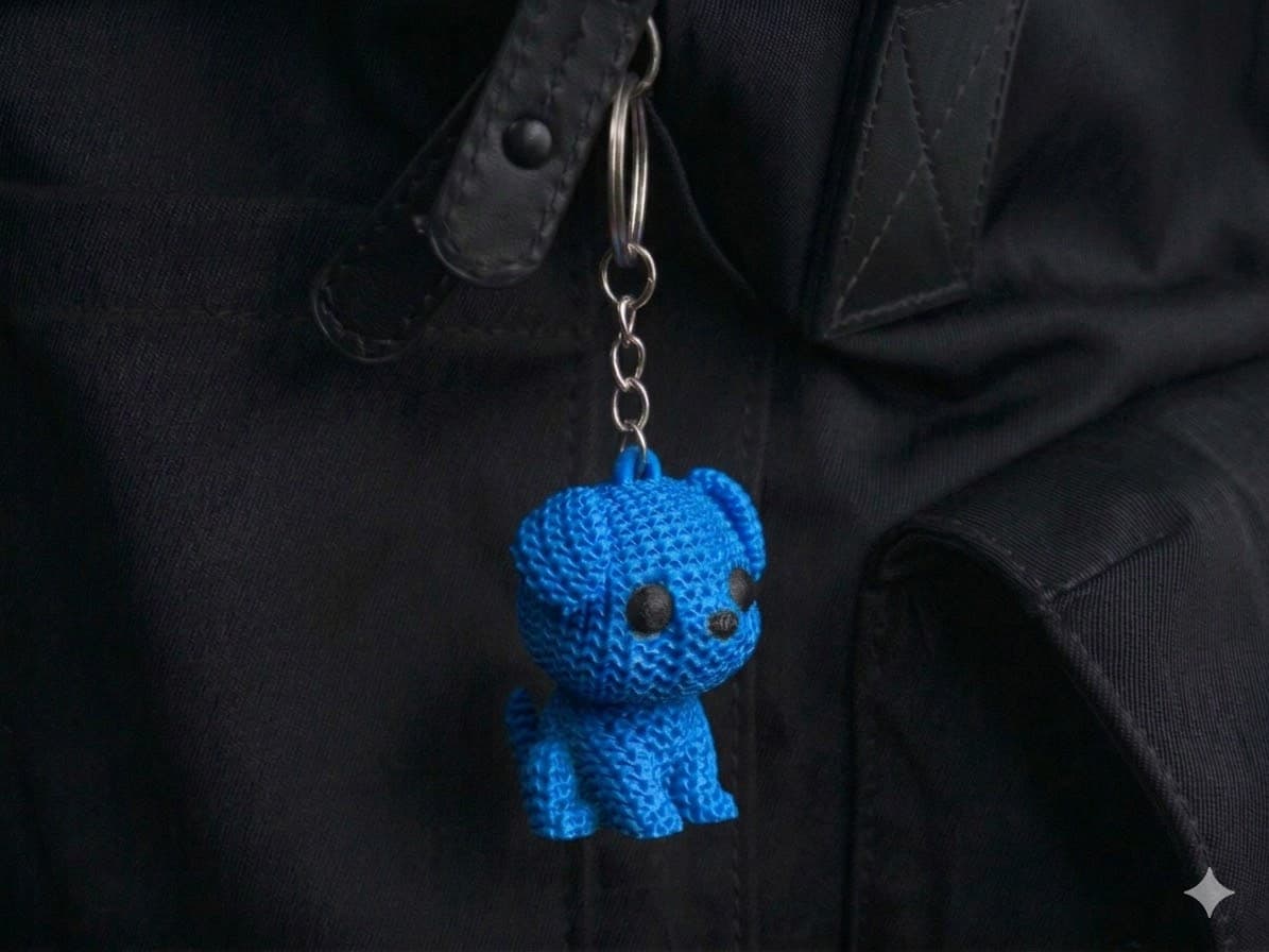 Yarn Pup Keychain - 4